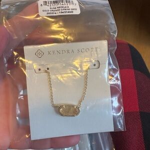 New Kendra Scott Necklace ELISA NECKLACE
GOLD ORANGE CITRINE QRTZ